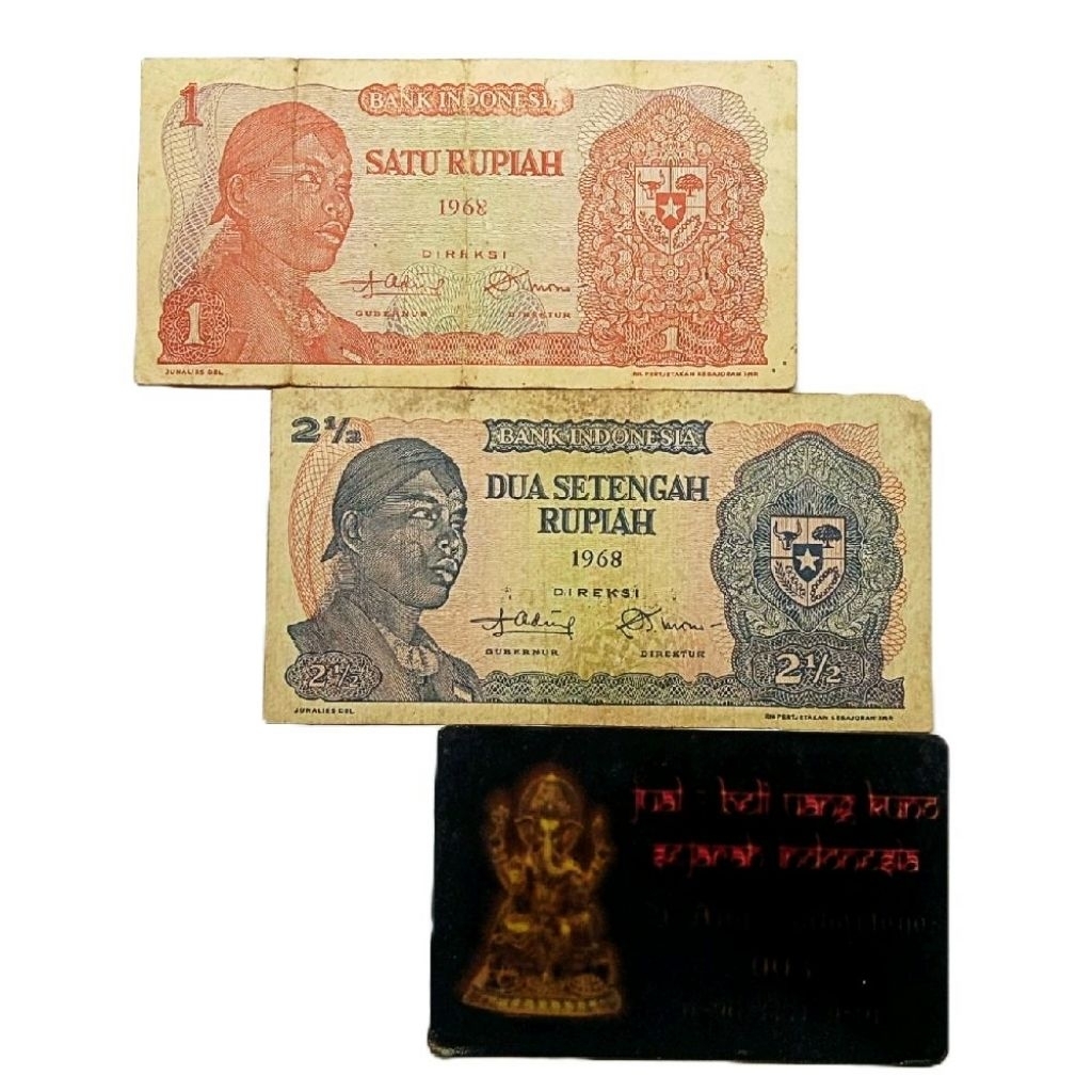 UANG 1 & 2½  RUPIAH 1968 SERI SUDIRMAN