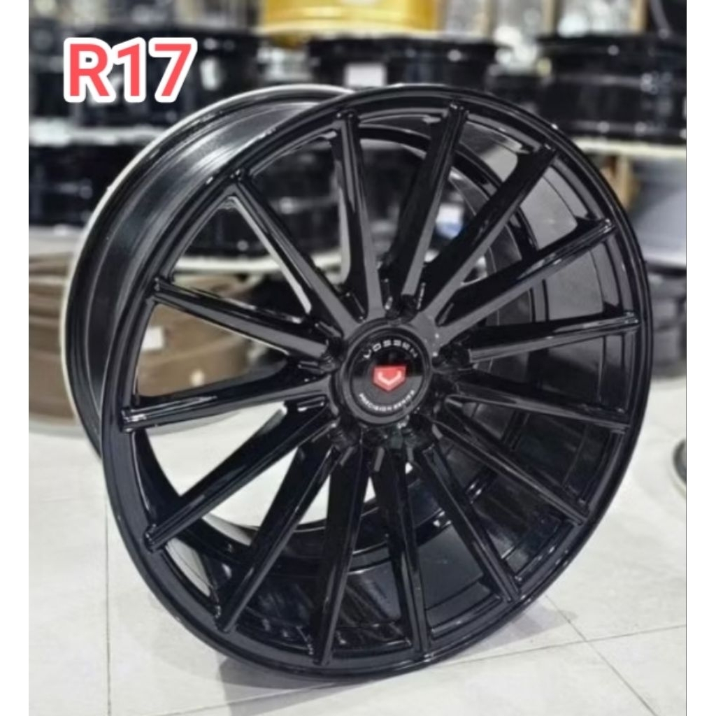 Velg Vossen VFS 2 R17 Black Glossy 5x114 ( INNOVA ERTIGA RUSH TERIOS XPANDER DLL)