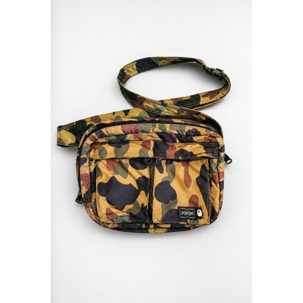 Porter Yoshida × BAPE Camo Sling Bag Original Japan – Rare Item Shoulder Bag