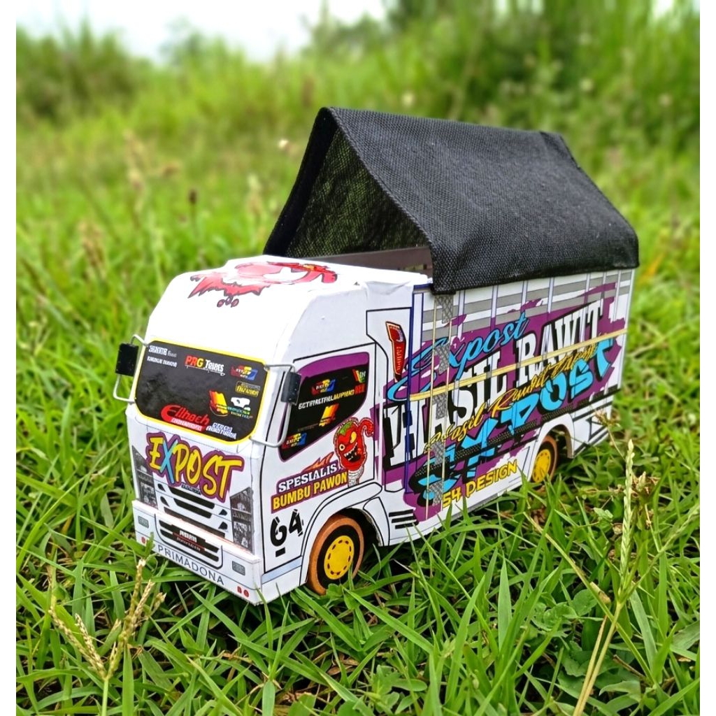 Ready)- Mainan anak Miniatur truk oleng/PANJANG 30 CM