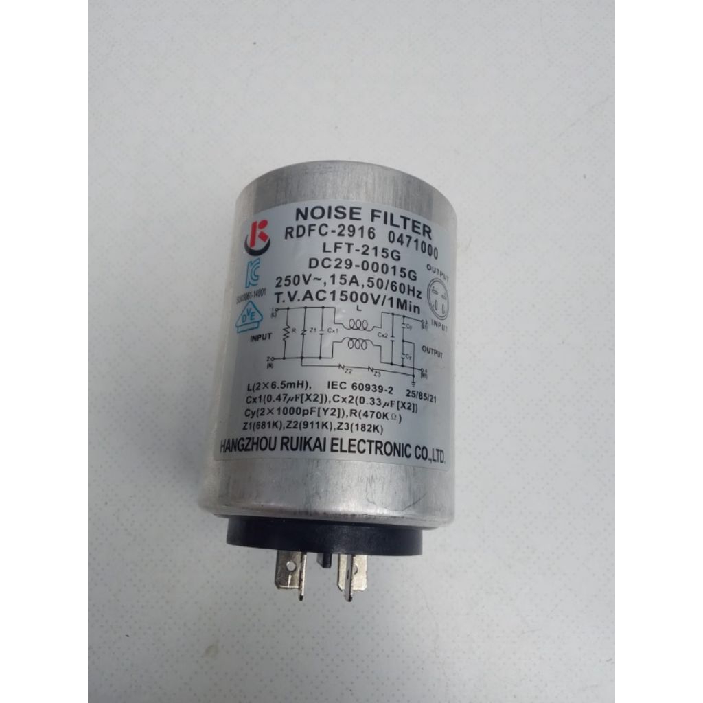 EMI FILTER MESIN CUCI INVERTER SAMSUNG FRONT LOADING 6,5 KG WW65J3033LW