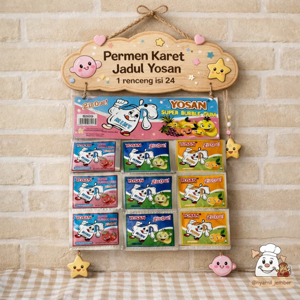 PERMEN KARET YOSAN 1PACK ISI 24