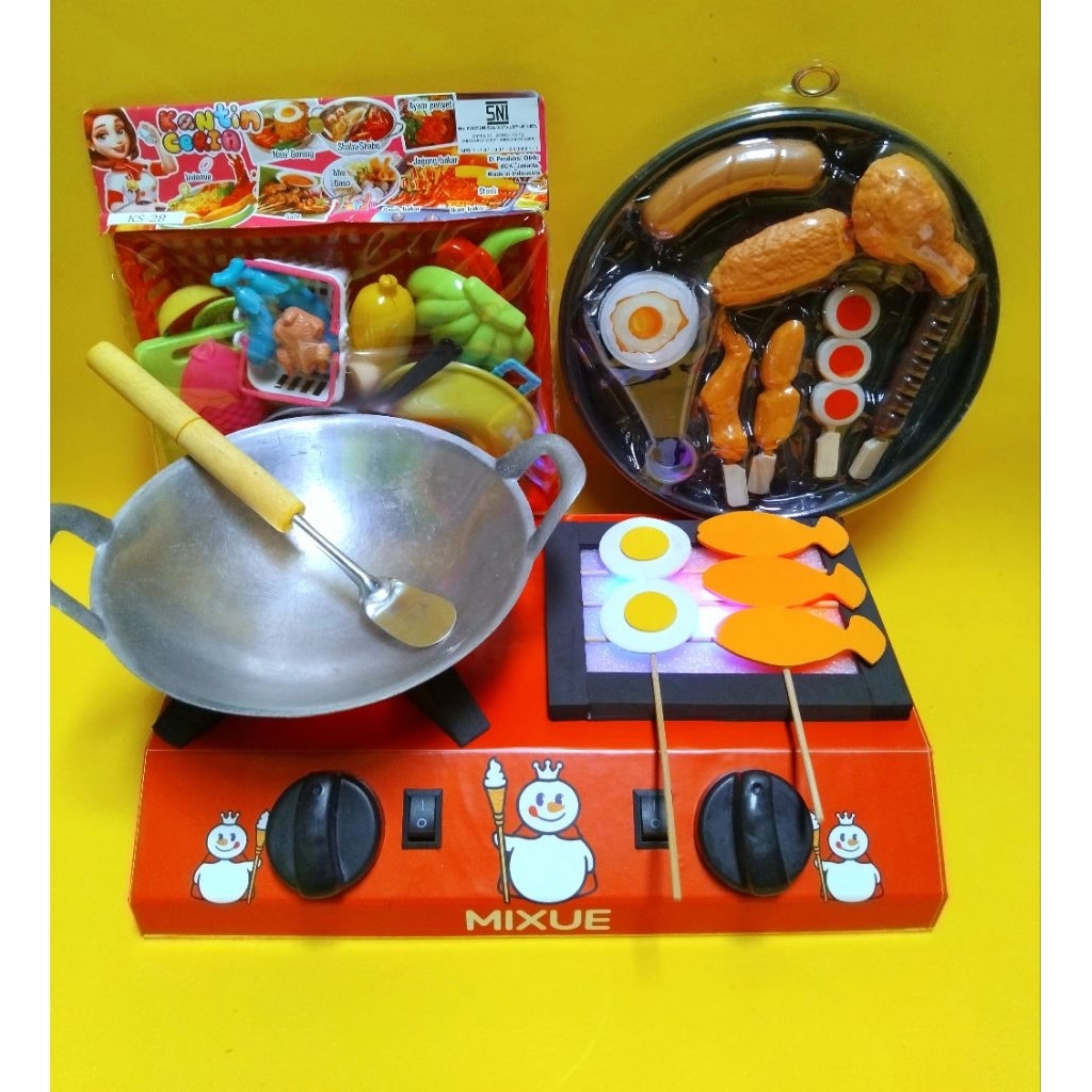 Mainan kompor LED anak bisa nyala