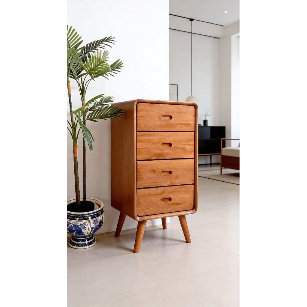nakas retro laci 4susun/nakas minimalis/nakas jati/nakas mahoni