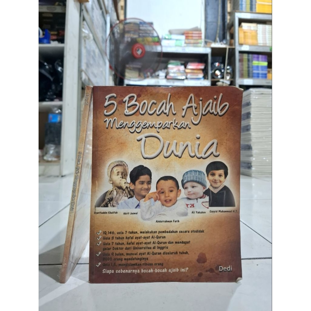 [ORIGINAL] BUKU BACAAN AGAMA / BACAAN ISLAMI / 5 BOCAH YANG MENGGEMPARKAN DUNIA / DEDI