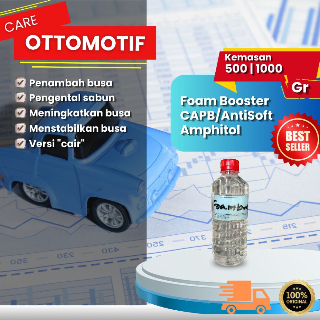 Foam booster CPAB (CAIR), penambah busa, pelengket busa, Penghemat sabun