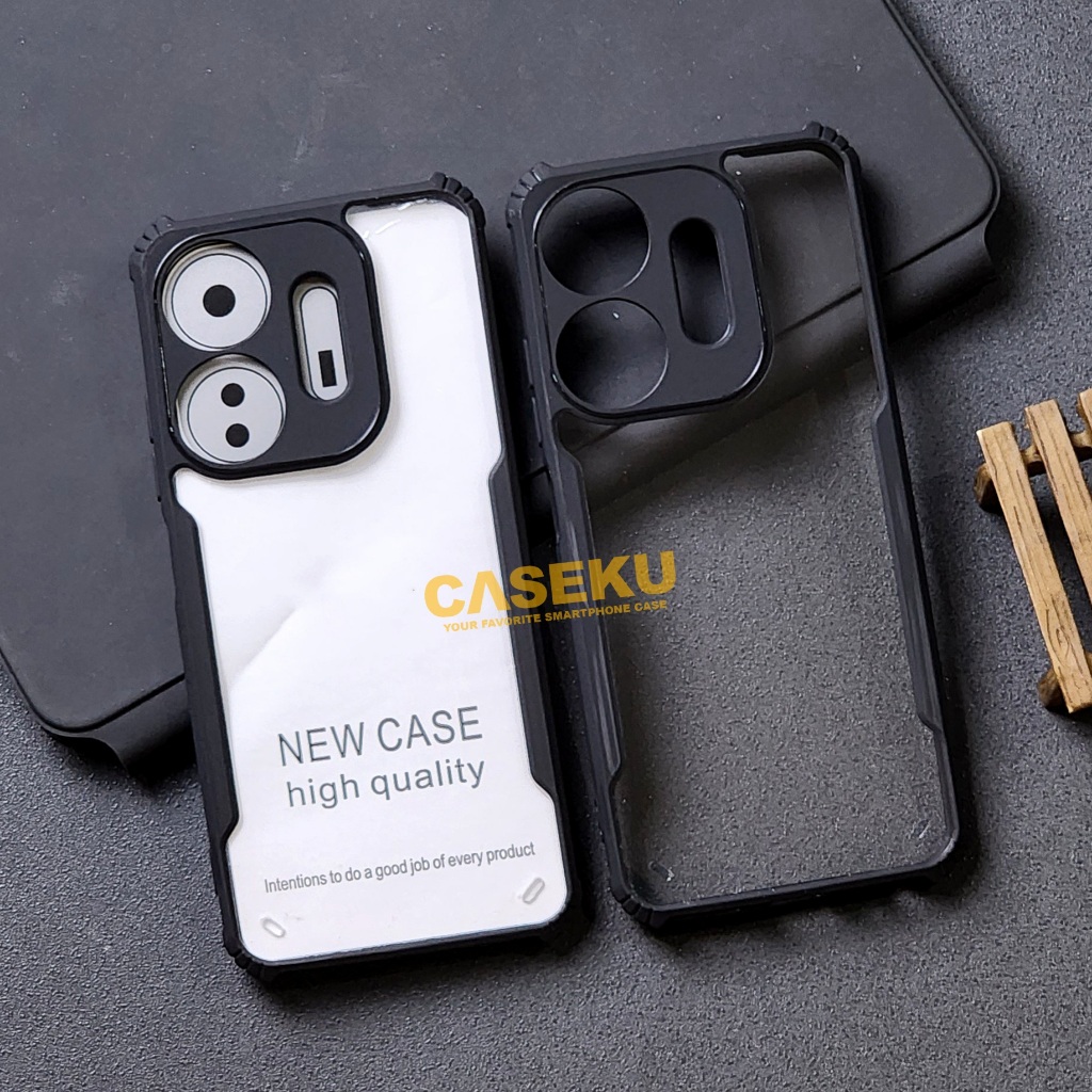 Itel P55 NFC Itel P55 5G Case Fusion shockproof Transparan Casing Itel P55 NFC Itel P55 5G
