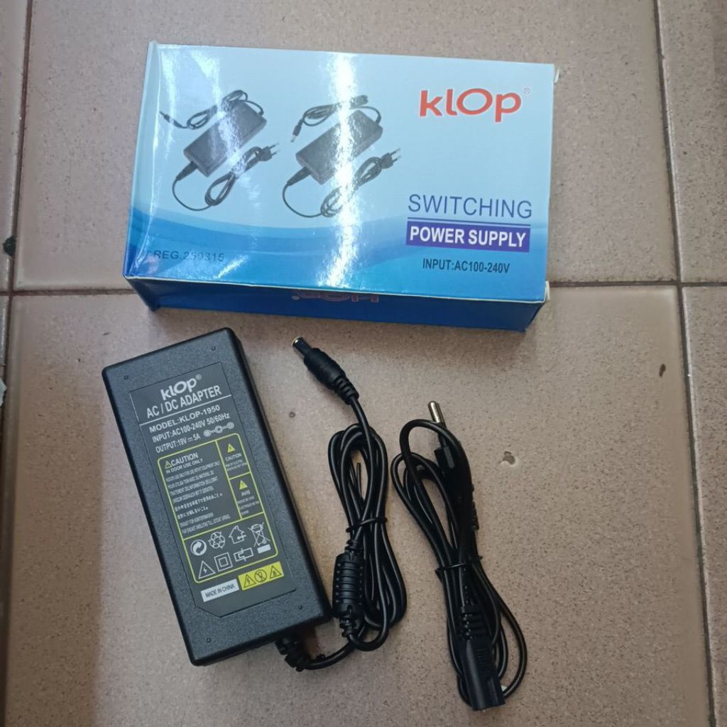 adaptor klop 19V 5A