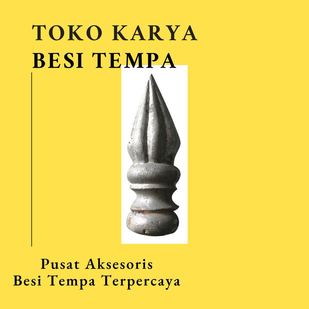 Ornamen Pagar Besi Tombak 26 / Ornamen Besi Tempa / Ornamen Pagar Besi dan Tralis / Aksesoris Besi T