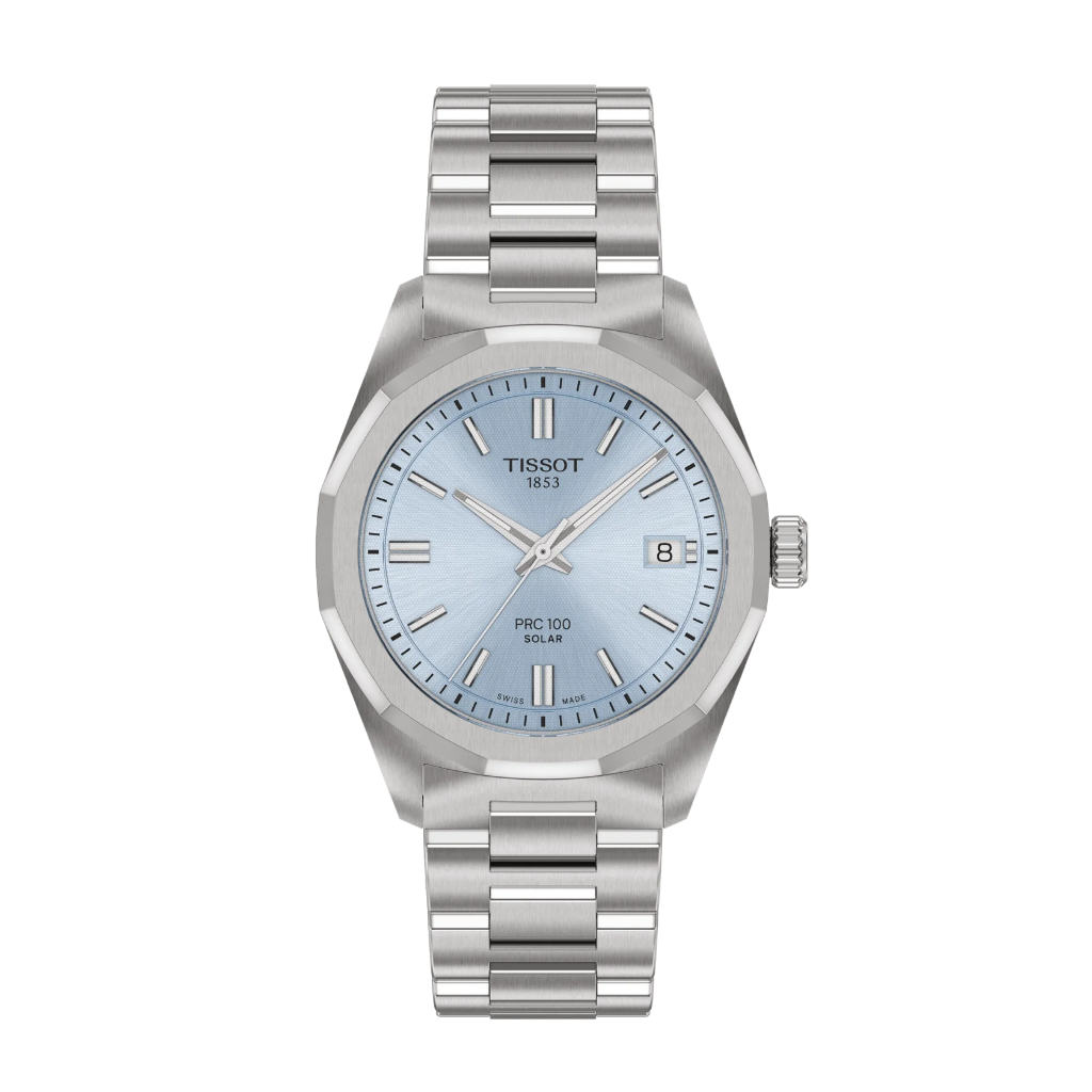 Promo Original Jam Tangan Tissot PRC 100 Solar 34mm T151.822.11.351.00 Swiss Made Garansi Resmi 2 Ta