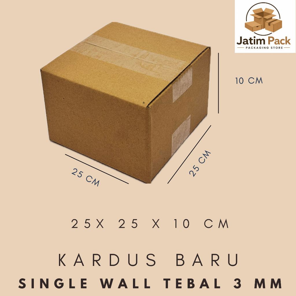 Kardus 25x25x10 Cm Kardus baru murah dan tebal