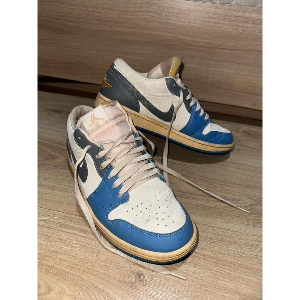 PRELOVED Nike air jordan 1 low SE tokyo vintage UNC Grey / preloved air jordan  preloved sepatu nike