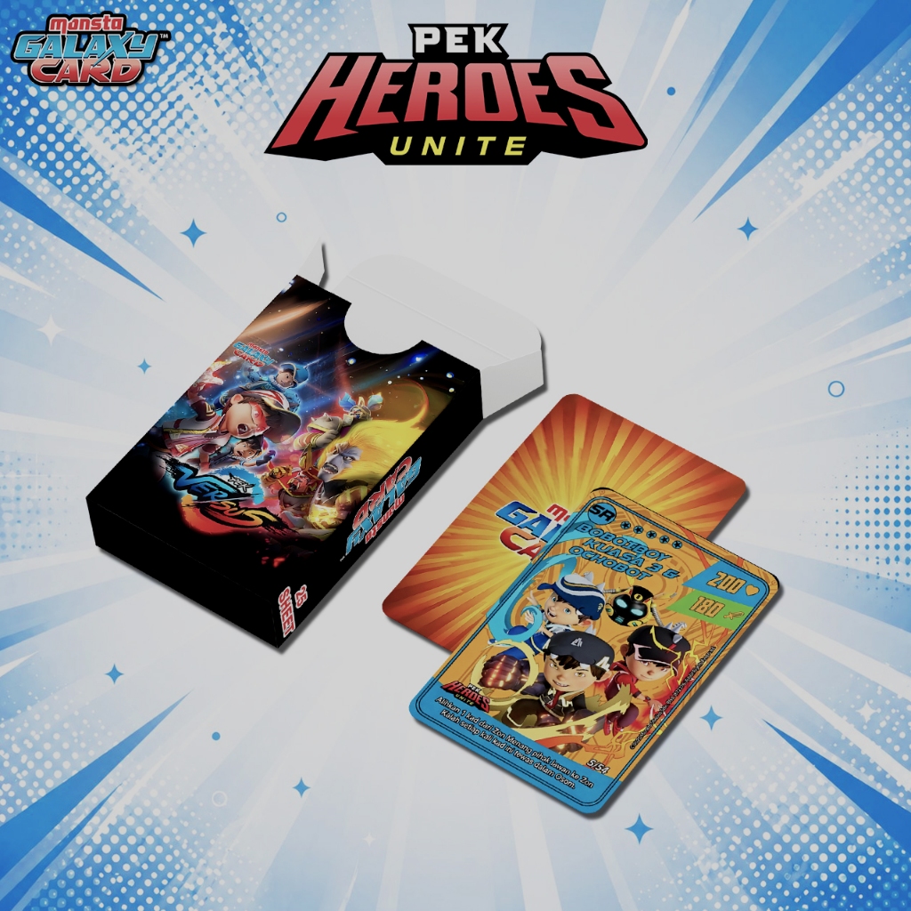 BOBOIBOY MONSTA GALAXY CARD PEK HEROES UNITE
