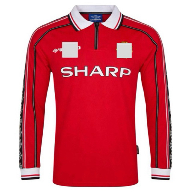 JERSEY MAN UNITED MU RETRO TREBLE WINNER 1998/1999. LONG SLEEVE