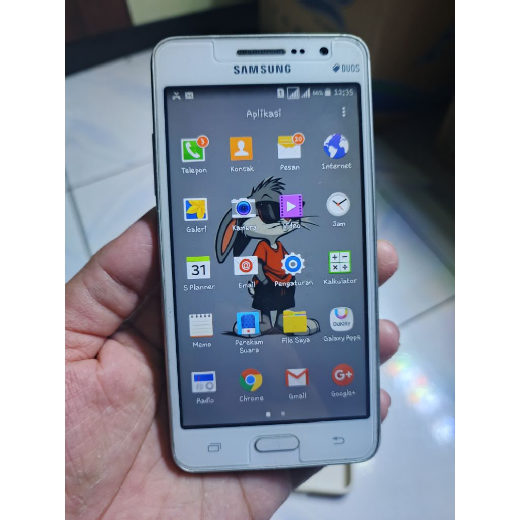 SAMSUNG GALAXY GRAND PRIME MULUS NORMAL TINGGAL PAKE