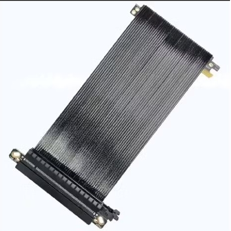 PCIe Riser 5.0 / 4.0 x16 Dual Reverse 18.5cm 19cm 20cm / 185mm 190mm 200mm Flexible untuk Casing / c