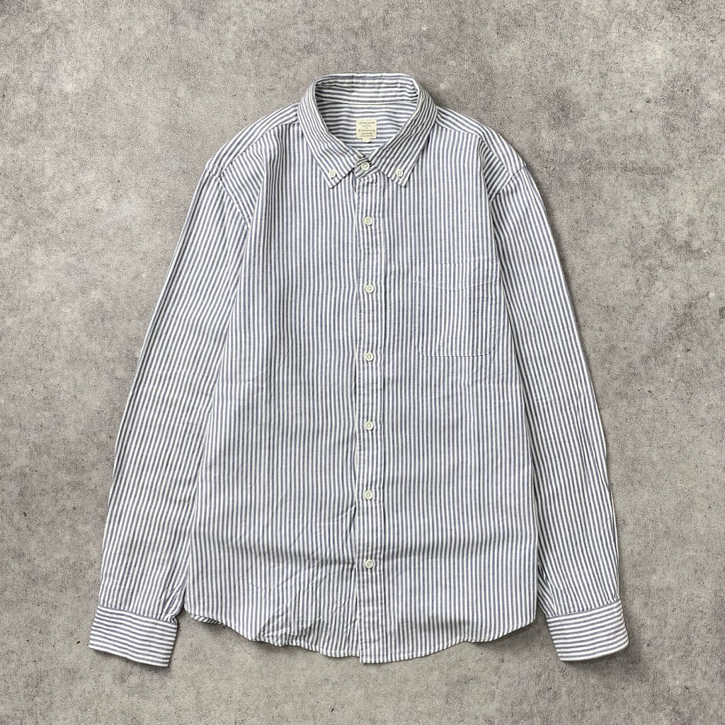 Giordano Blue Stripe Oxford Shirt