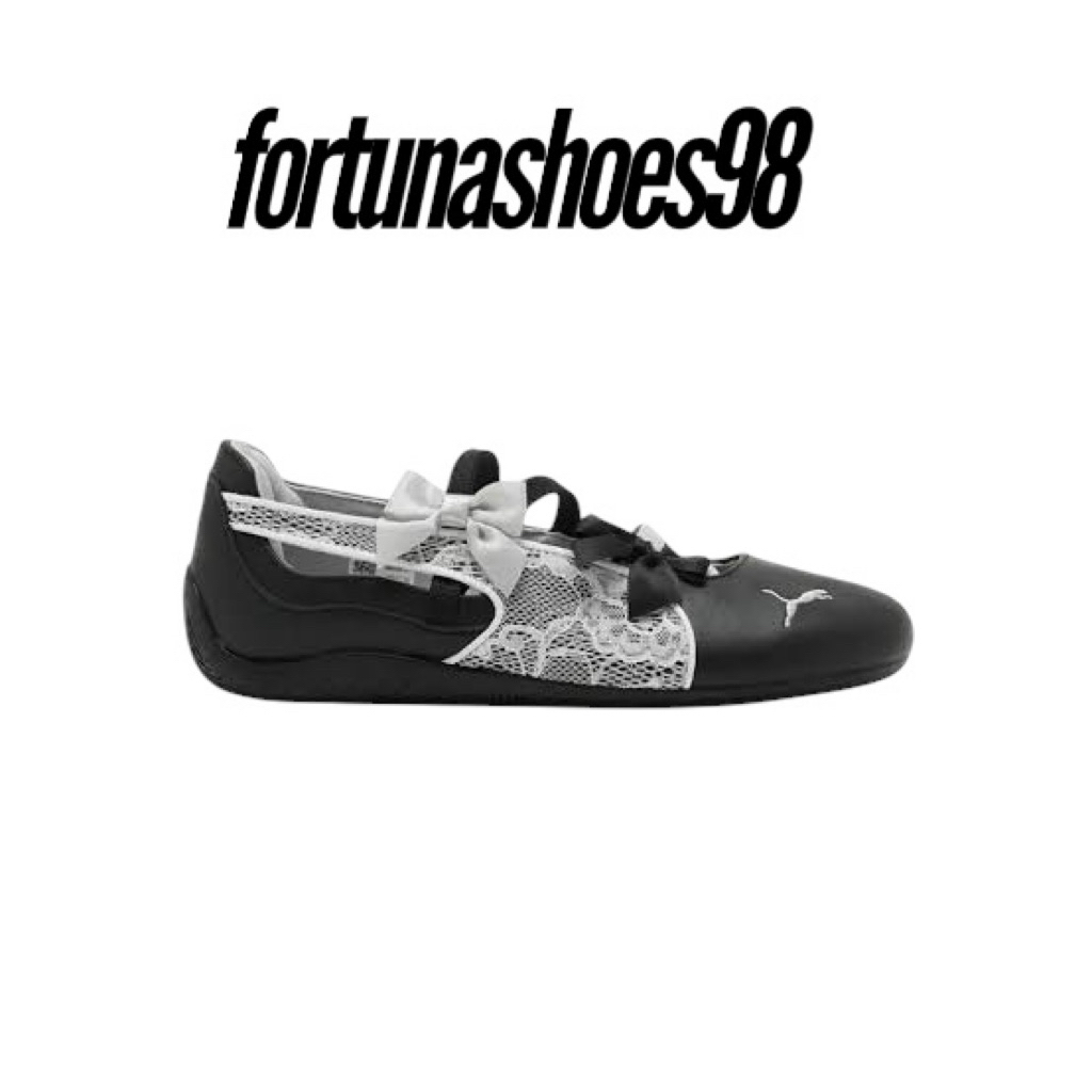 Puma Ballet Lace hitam sepatu wanita