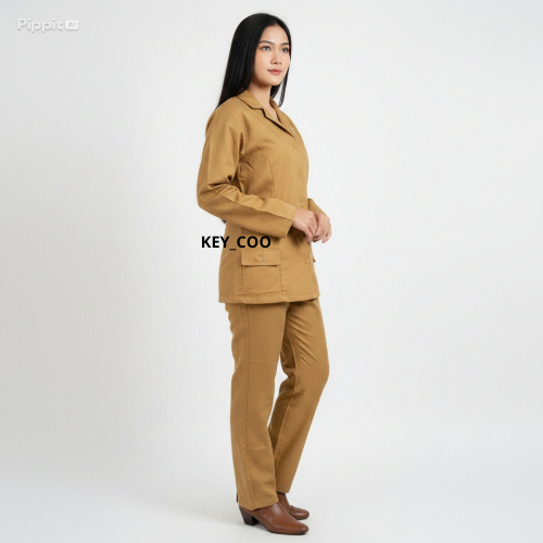 Seragam PNS Pemda Pria Wanita Baju Pdh Pegawai Negeri Baju Guru Pns Pemda Khaki Muda