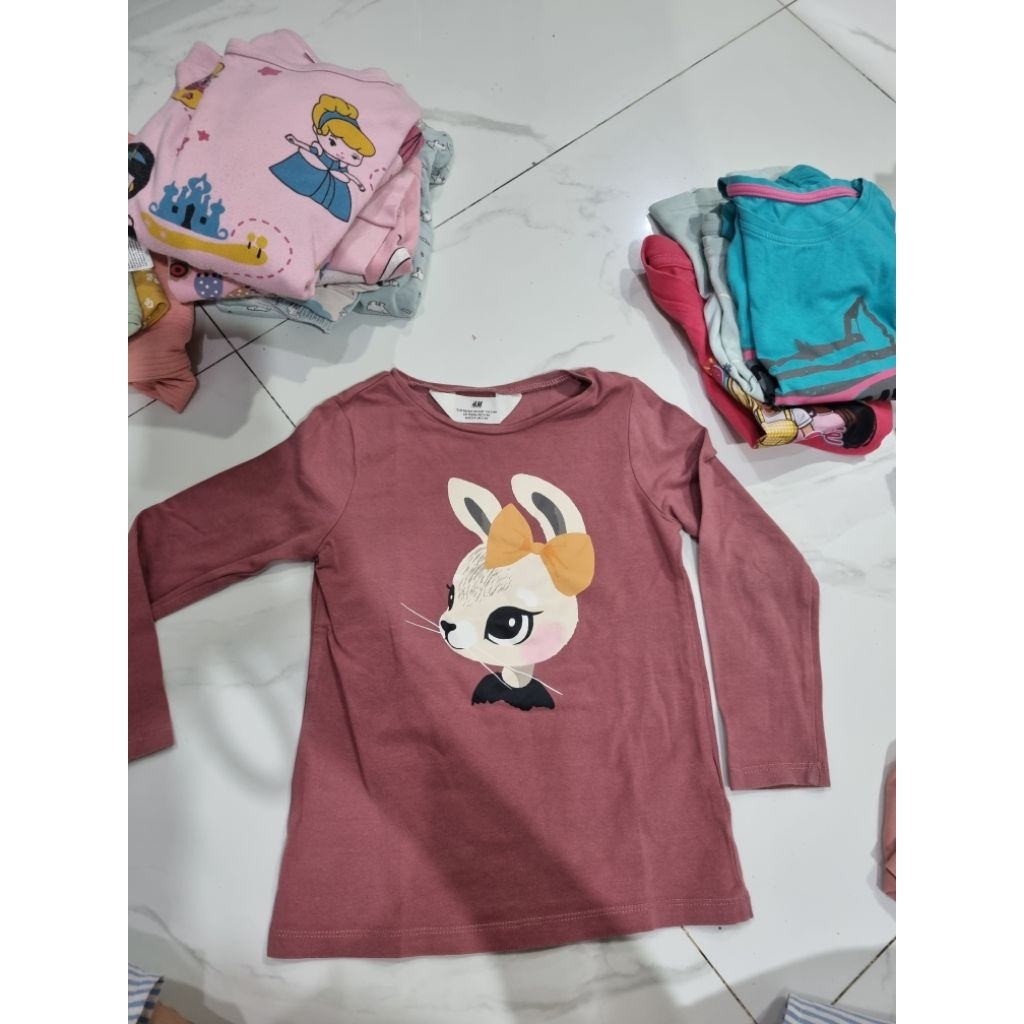 kaos anak perempuan H&M