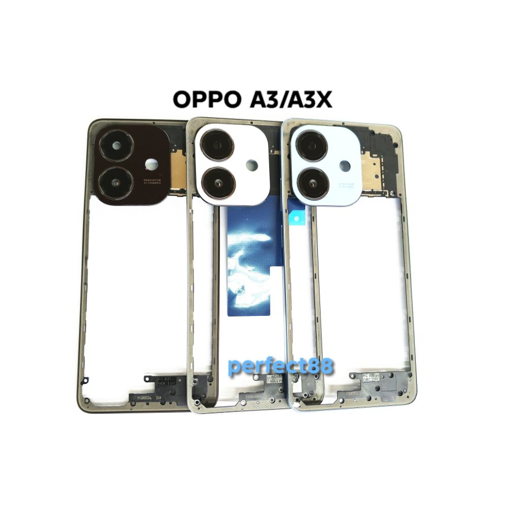 BAZEL OPPO A3 - A3X - BEZEL - BAZZEL - TULANG TENGAH - TUTUP MESIN
