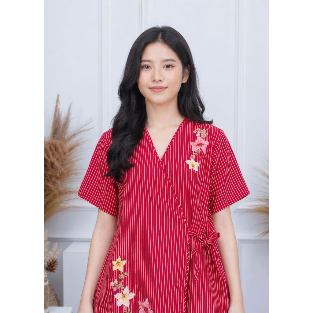(K) - kimono midi katun Jepang- home dress