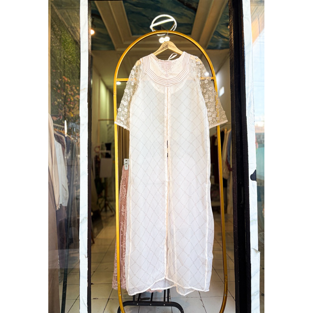 Outer Organza Voal Patern Premium Outer Wanita