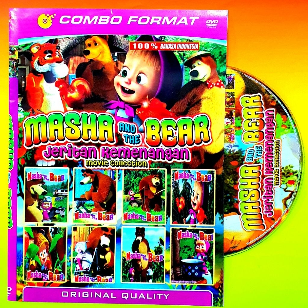 KASET DVD ANAK ANAK CARTOON TERBARU MASHA AND THE BEAR