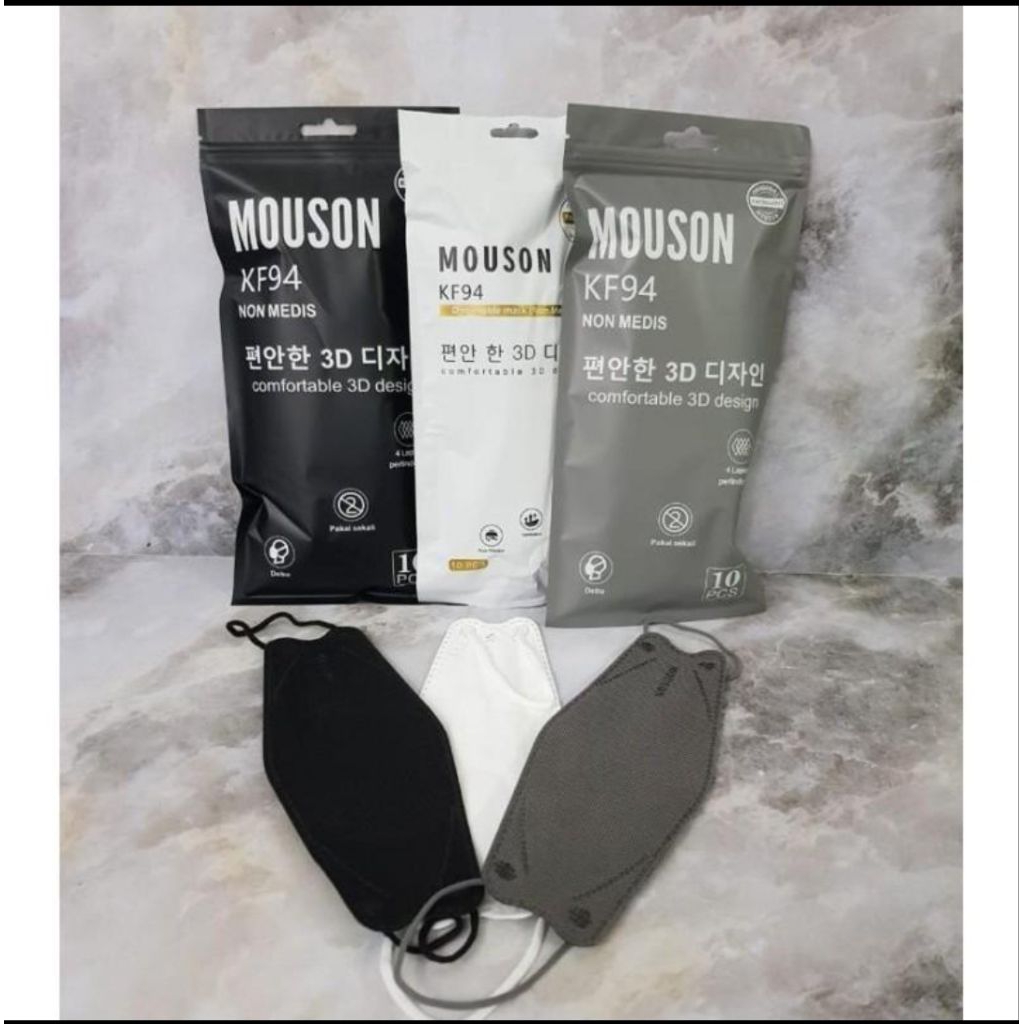 Masker Mouson KF94 dan KN95 isi 10