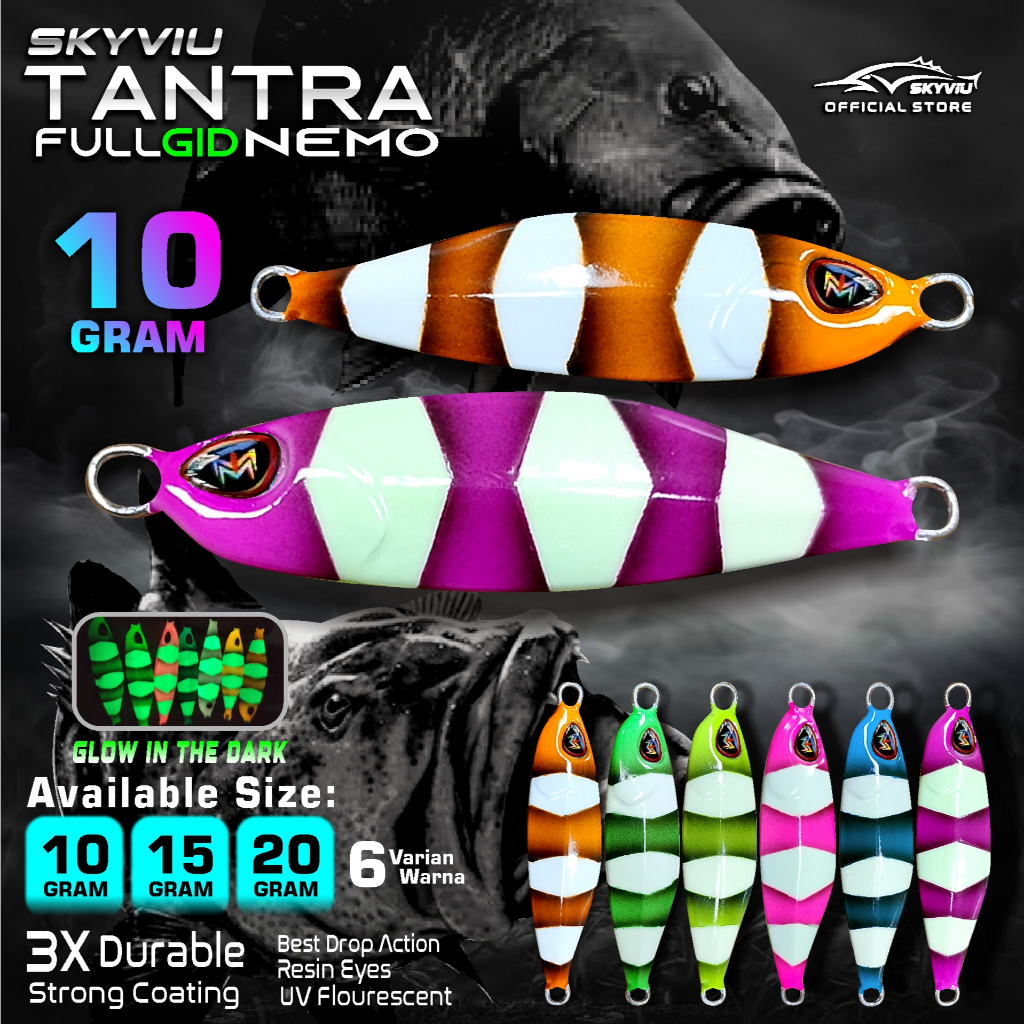 Micro Jig 10 Gram SKYVIU TANTRA Full GID Nemo 10 g Umpan Jig 10gr Pinggiran 10 gr Killer Umpan Panci