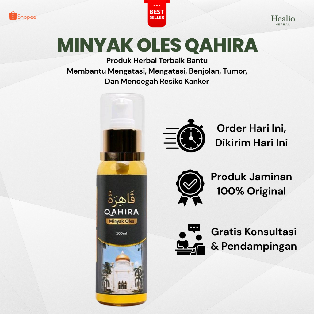 QAHIRA MINYAK OLES Asli Original Obat Benjolan Terbukti Ampuh