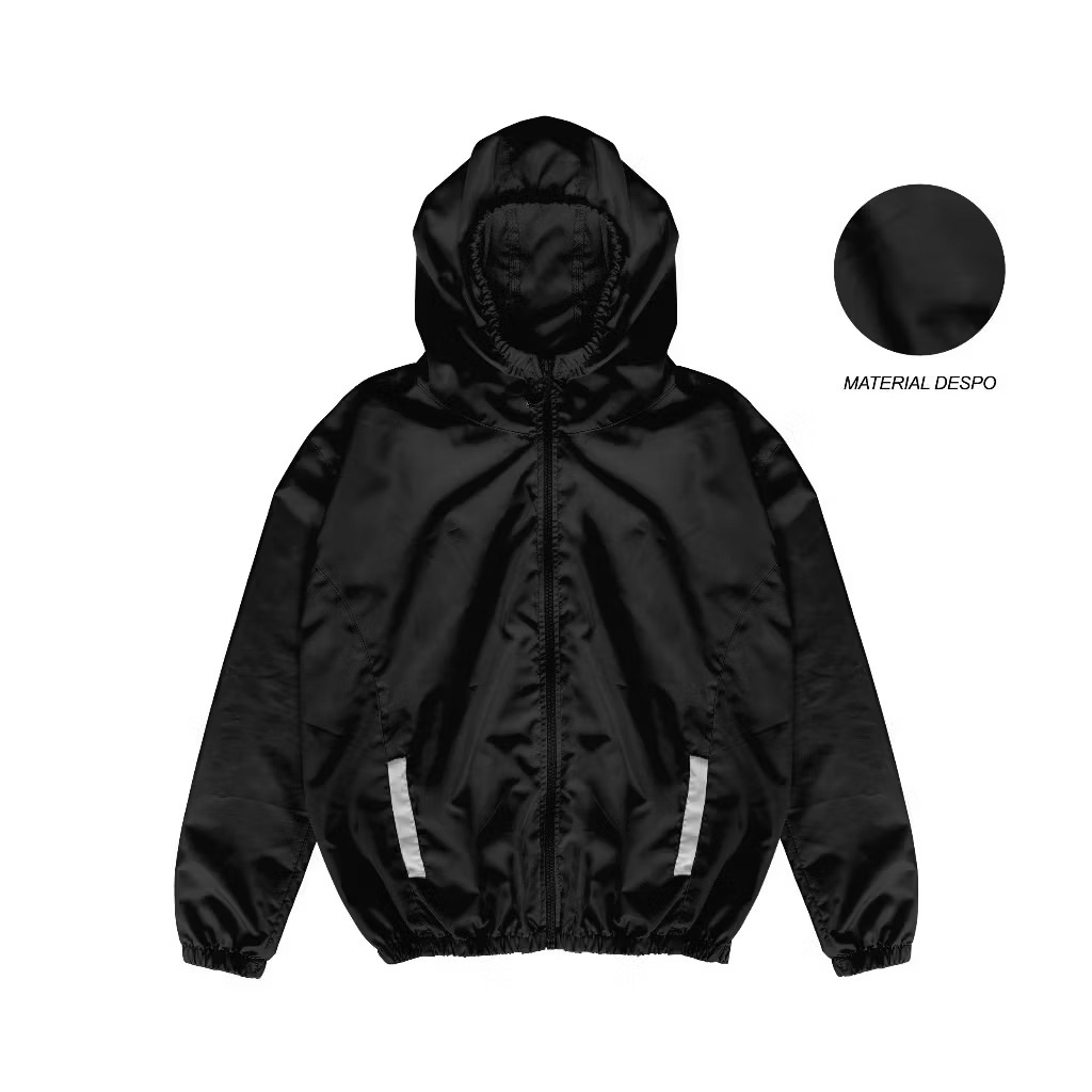 Jacket Running Pria Wanita Parasut Outdoor / Jacket olahraga