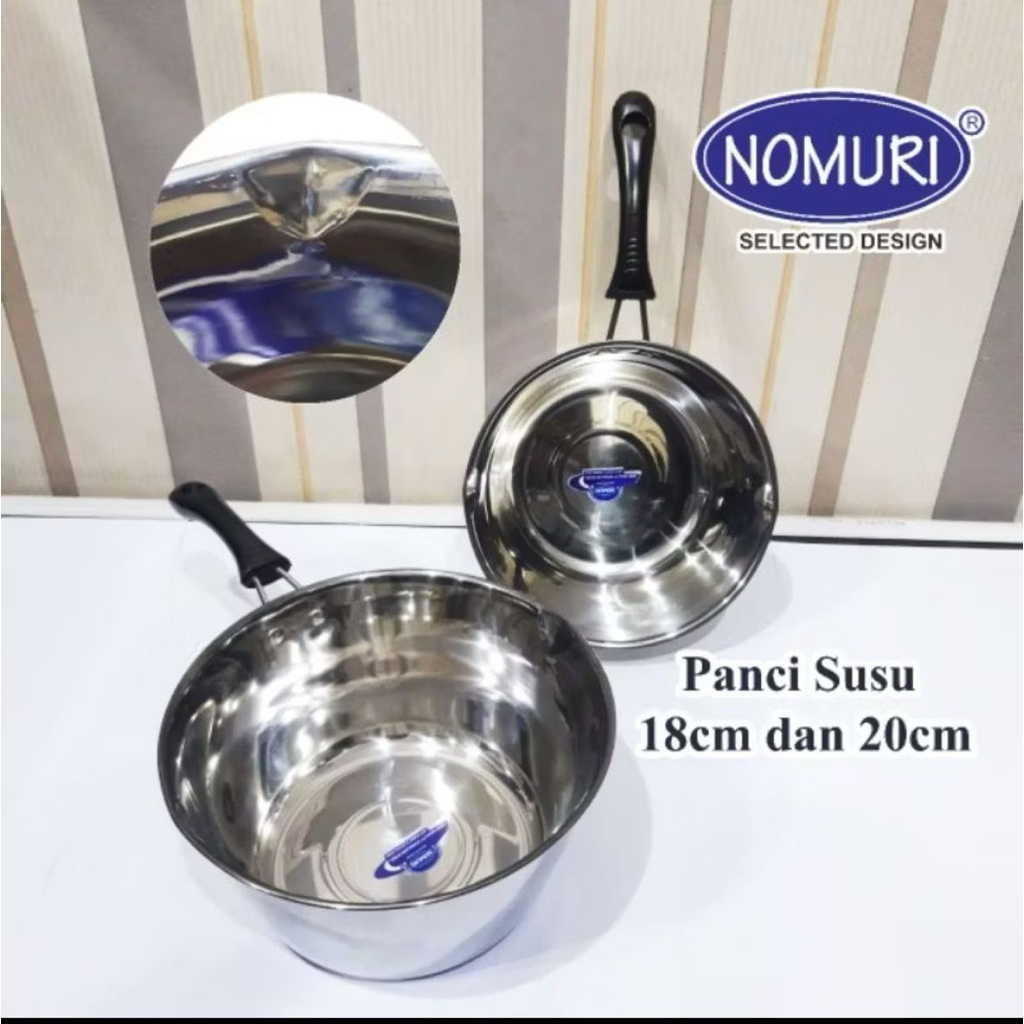Panci Serbaguna Nomuri Stainless  | 18 & 20 cm