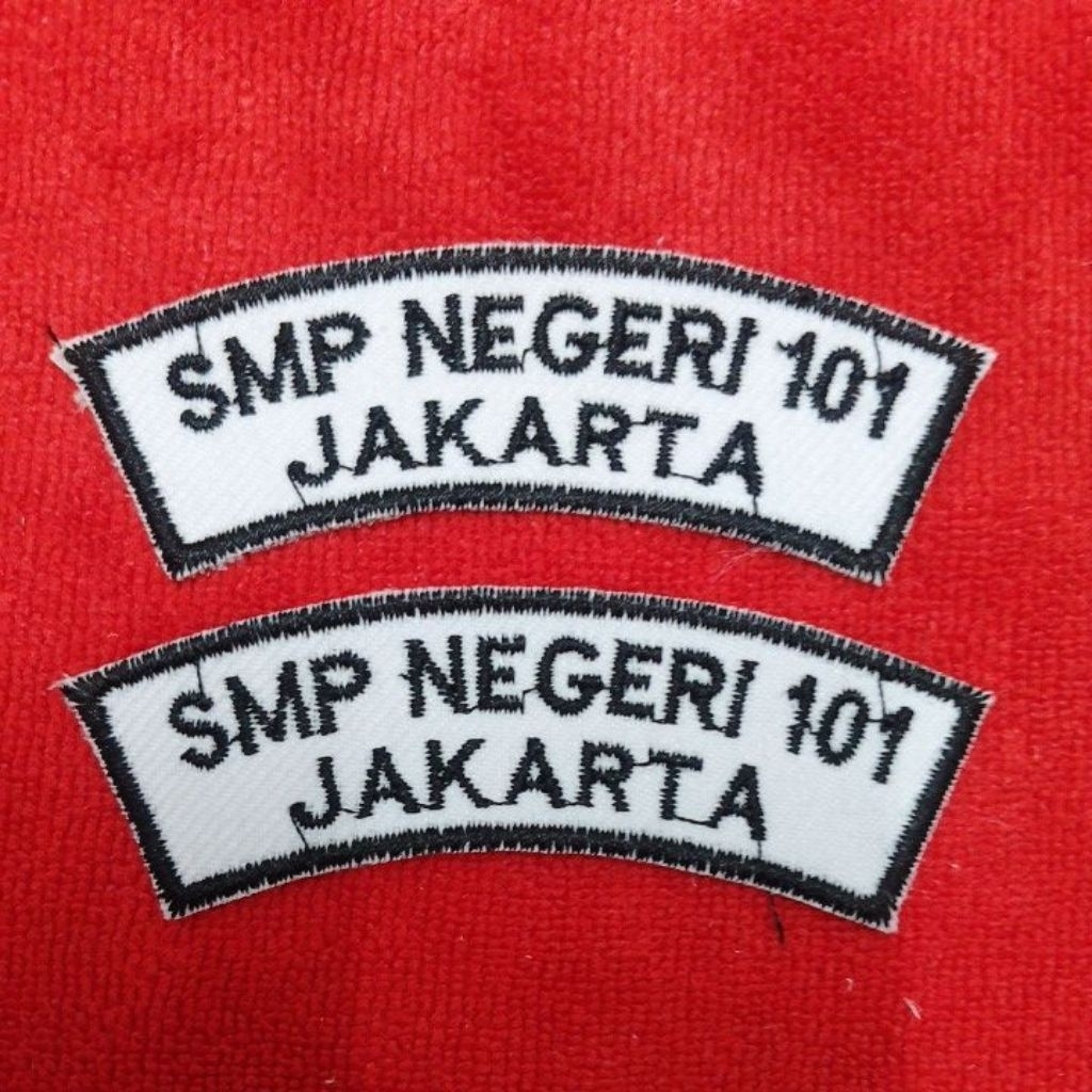 READY STOK PAKET BORDIR LOKASI SMPN AREA JAKARTA & BENDERA 3X5 ( ETALASE 2 )