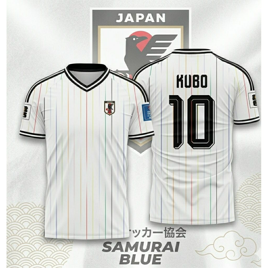 Jersey Atasan Timnas jepang away 2026 full printing gratis nama no punggung unisex