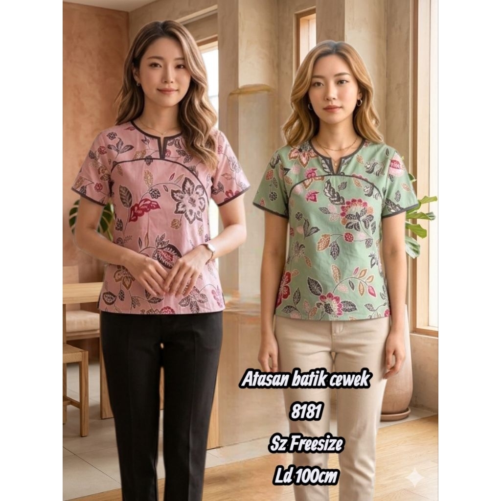 atasan batik perempuan dewasa atasan batik katun wanita dewasa atasan batik cewek dewasa atasan bati