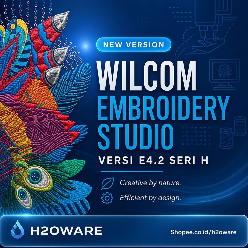 Wilcom Embroidery Studio e4.2 seri H terbaru - Wilcom | EmbroideryStudio | Windows | Software