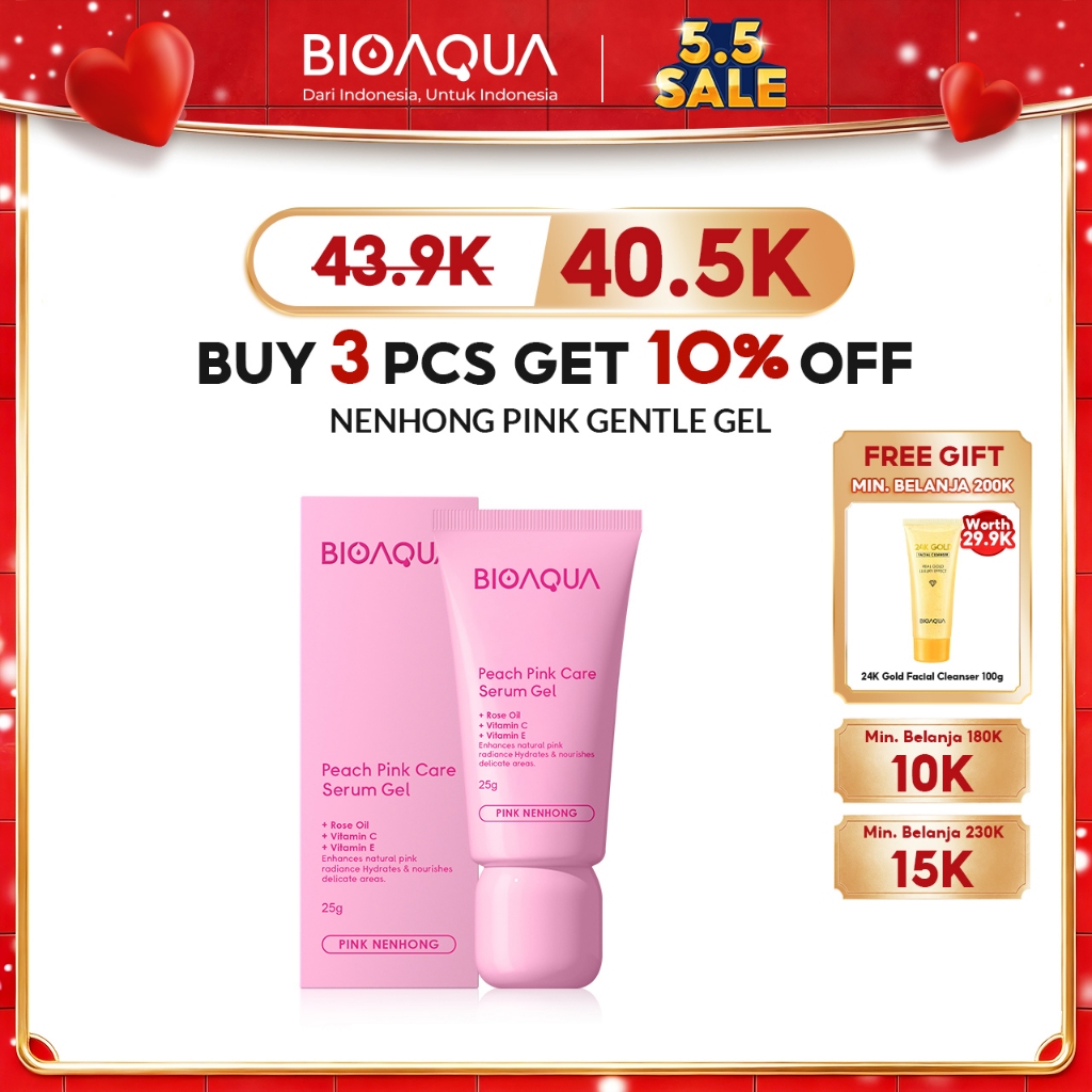 BIOAQUA Nenhong Cream 25g Warm Gentle Pink Nenhong Lip Serum Pemerah Bibir Serum Bibir Untuk Bibir H