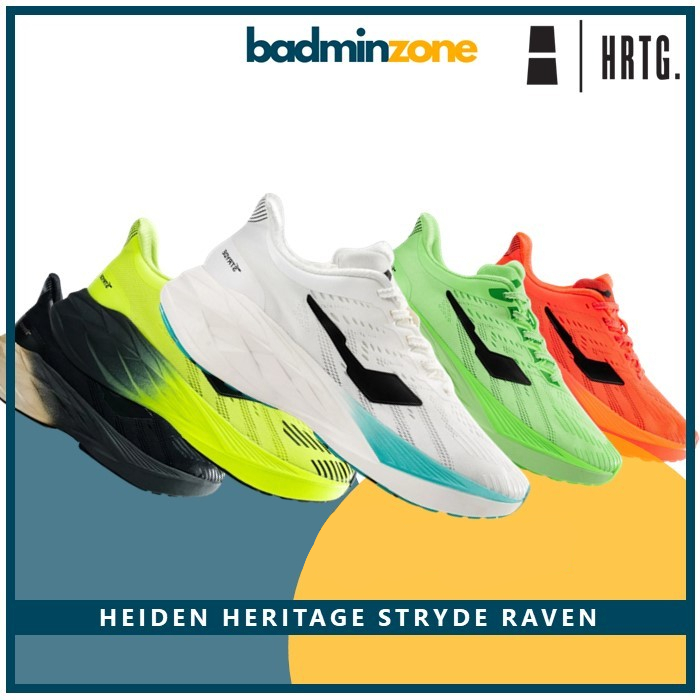 Sepatu Heiden Heritage Stryde Raven Sport Running Casual Lari Style Sekolah Pria Wanita
