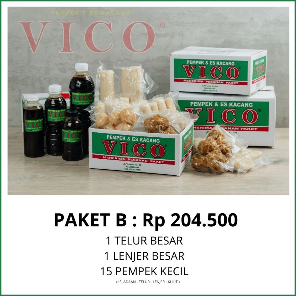 Pempek Paket B pempek Besar - Pempek Vico