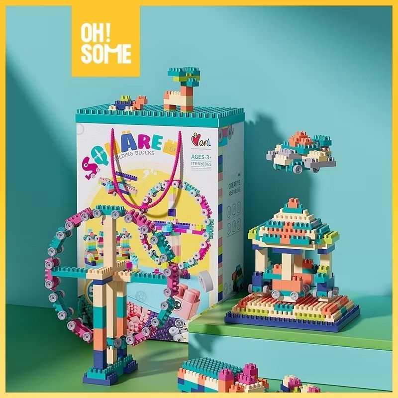 OHSOME Mainan Brick Balok Susun Anak/ Mainan Lego DIY 560pcs/360pcs/280pcs/260pcs Desk Bahan ABS Kua