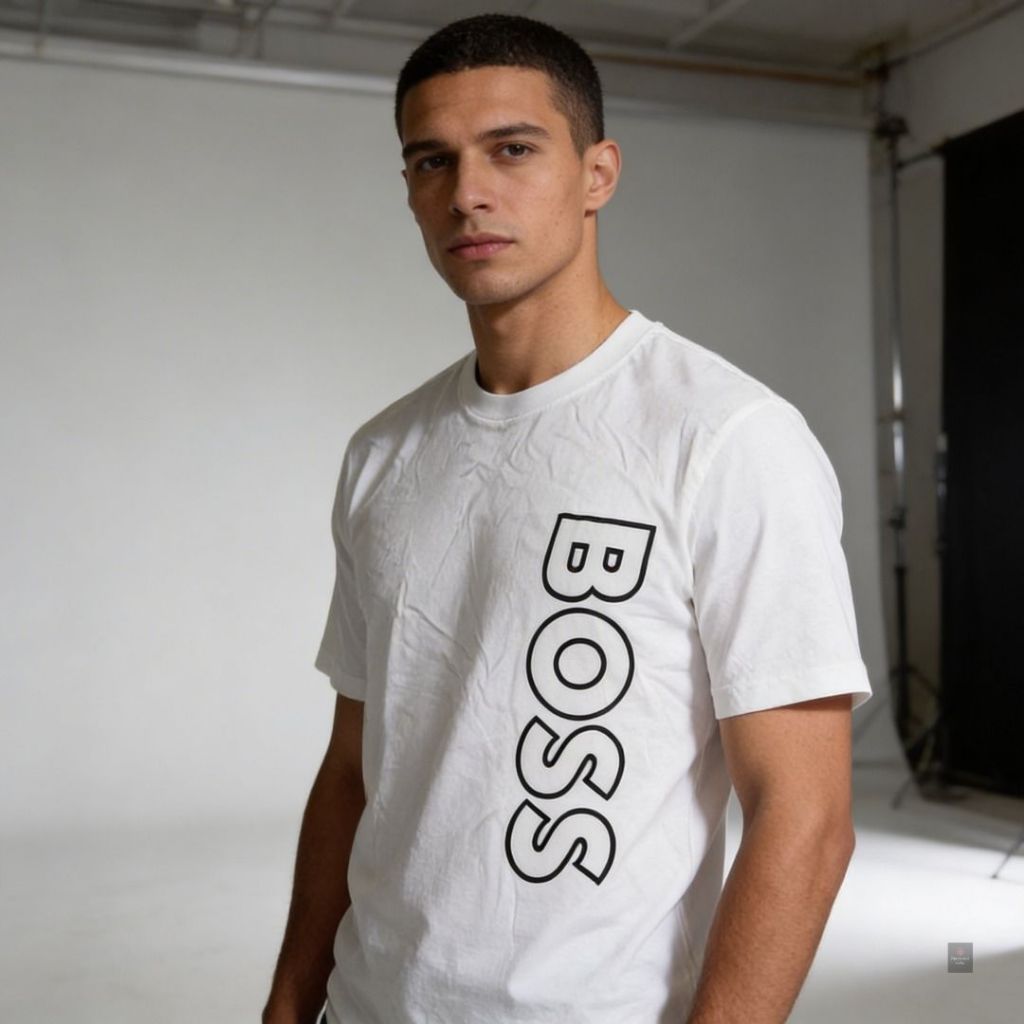 Kaos Putih Hugo Boss Big Logo Size L Fulltage