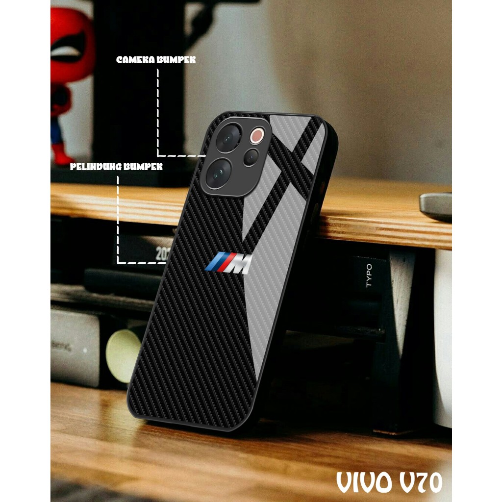 Case Hp Vivo V70 2026 Terbaru Motif Magsafe Pelindung Hp Softcase Kaca TPU Silicon Glossy Elegan [19