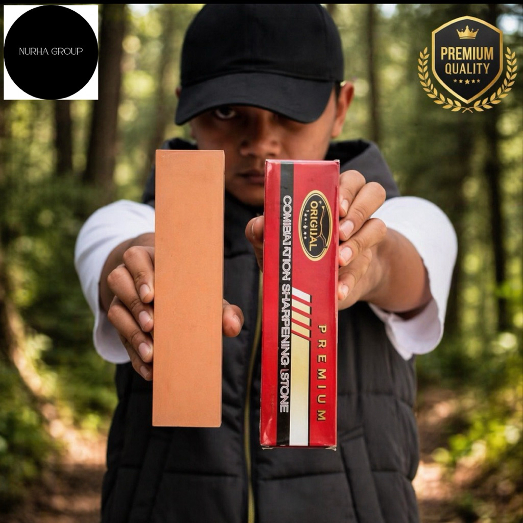 Nurha Group |  Batu Asahan 2 Sisi Premium | Asah Golok Pisau Tajam Cepat