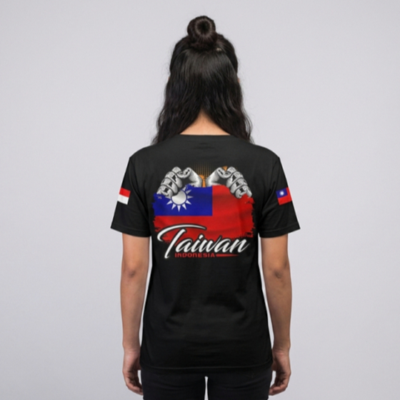 Kaos Anak Rantau Taiwan Bahan Katun Combed 24s standar Distro Baju Dewasa Pria Wanita Hitam #5
