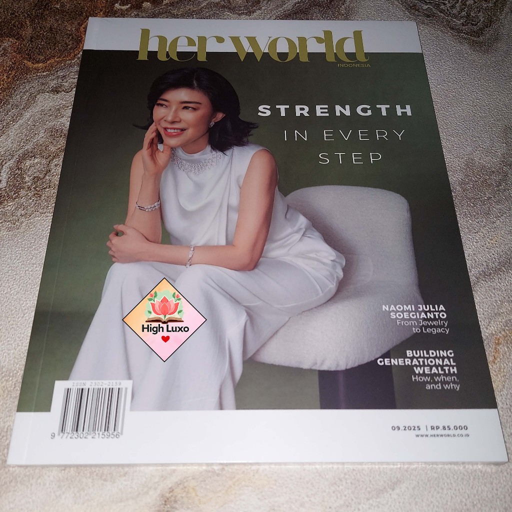 Buku Her World September 2025 Good Men Edition Original Magazine Book Naomi Julia Soegianto Fashion 