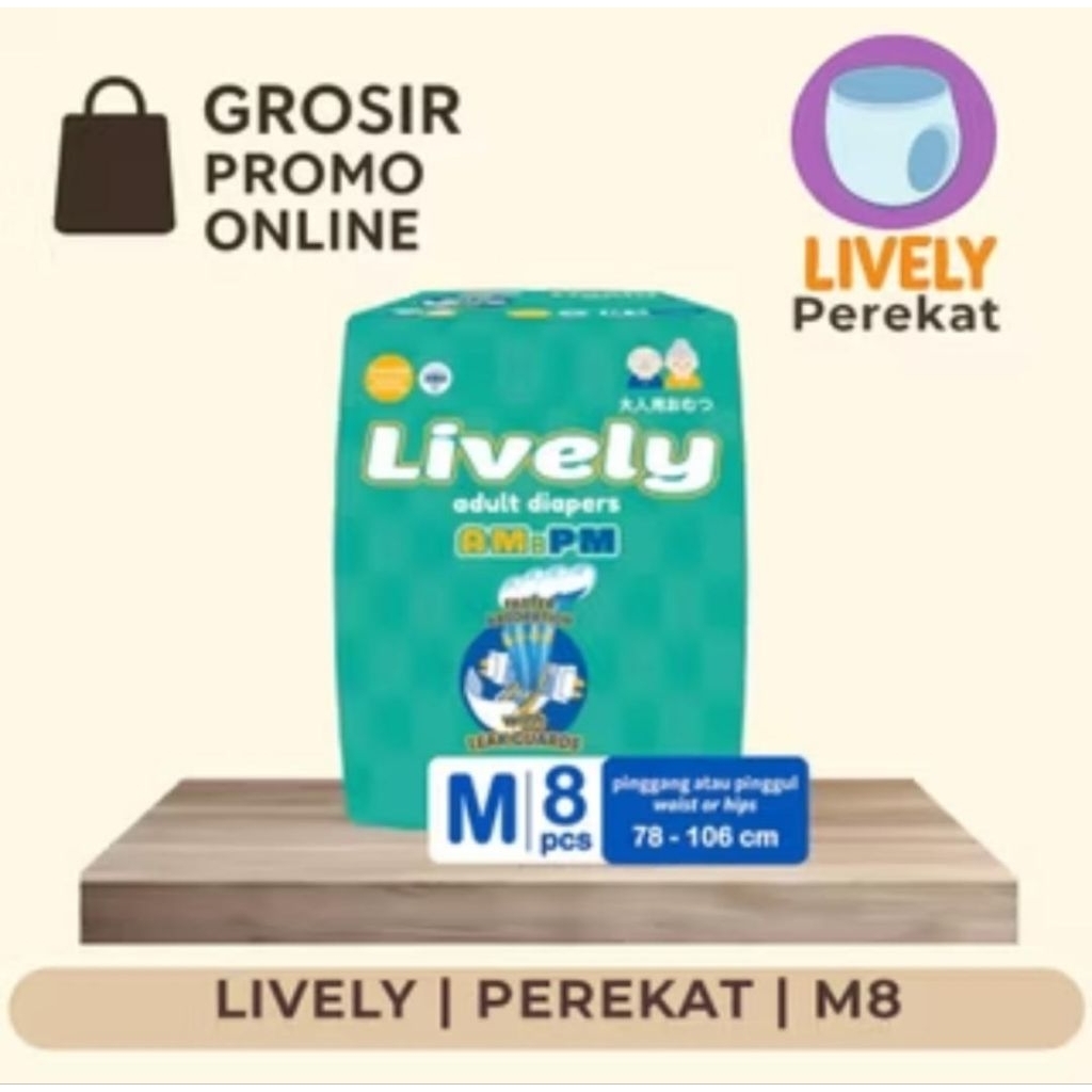 PAMPERS DEWASA LIVELY UK. M - TERMURAH