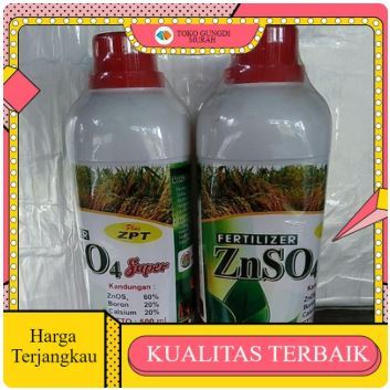 ZN cair pupuk znso4 500 ml super zet en pupuk cair tanah asem ,obat tanaman padi merah