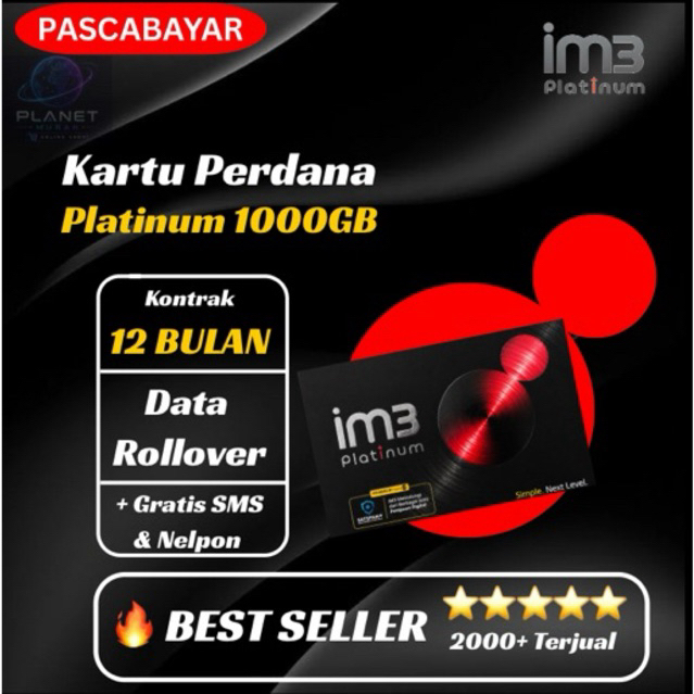 [FLASH SALE] PAKET KUOTA INDOSAT 1000 GB 12 BULAN FULL KUOTA UTAMA 24 JAM BERGARANSI