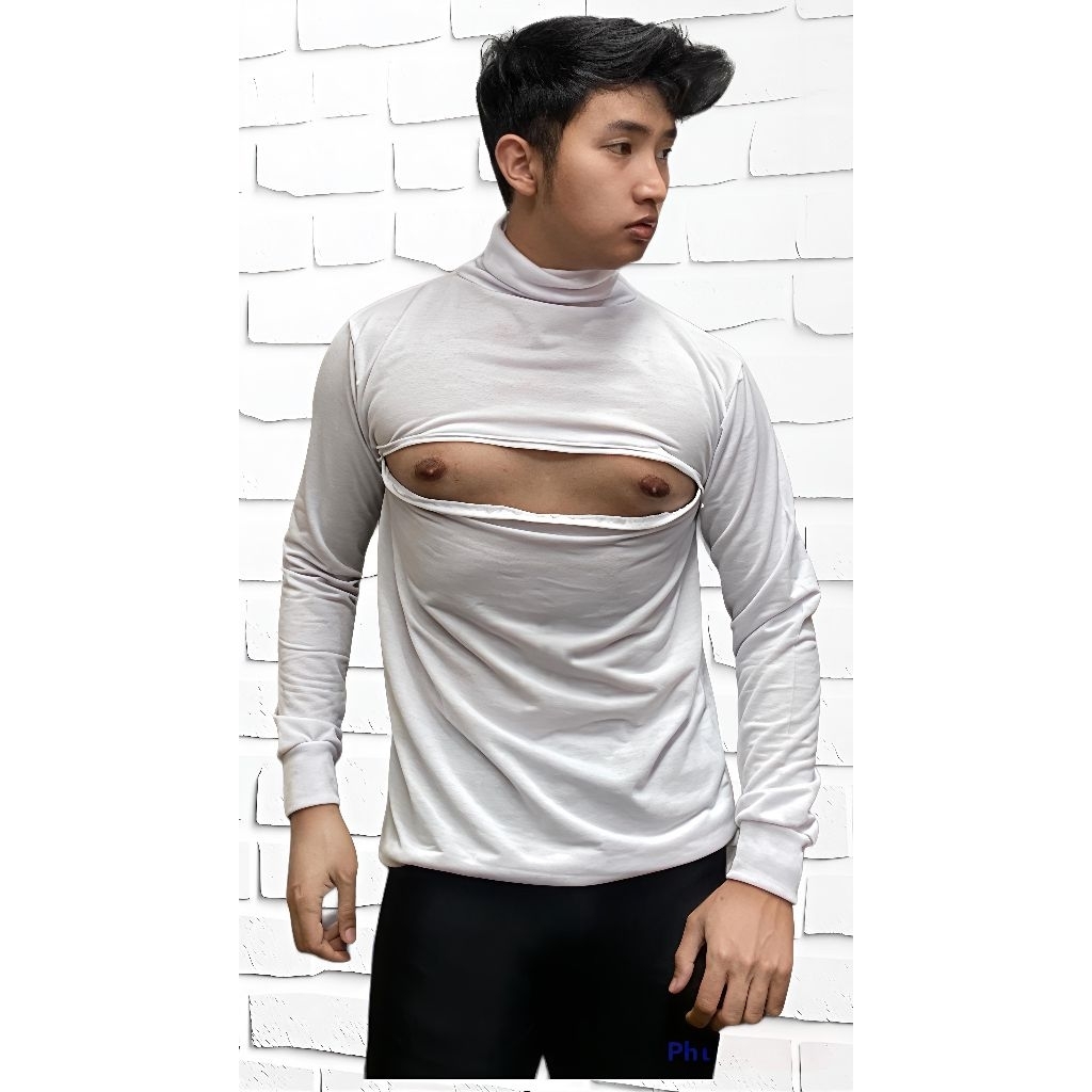 T_Shirt Turtleneck Sweater Zipper Dada